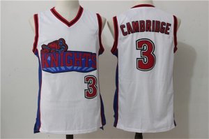 Knights # 3 Cambridge White Stitched Jersey