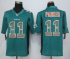 2015 New Nike Miami Dolphins #11 Parker Green Strobe Jerseys(Limited)