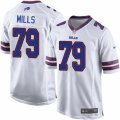 Mens Nike Buffalo Bills #79 Jordan Mills Game White NFL Jersey