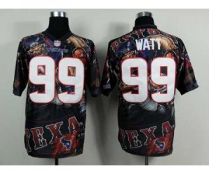 Nike houston texans #99 watt camo jerseys[Elite Fanatical version]