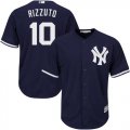 Men's Majestic New York Yankees #10 Phil Rizzuto Authentic Navy Blue Alternate MLB Jersey