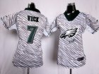 Nike Women Philadelphia Eagles #7 Michael Vick jerseys[fem fan zebra]