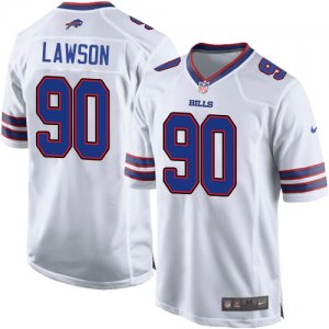 Mens Nike Buffalo Bills #90 Shaq Lawson Game White NFL Jersey