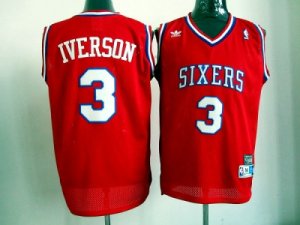 nba philadelphia 76ers #3 iverson red[swingman]