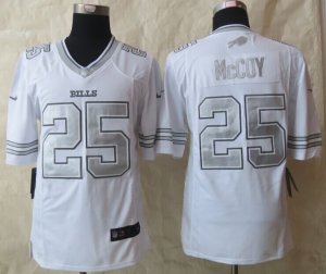 Nike Buffalo Bills #25 McCoy Platinum White jerseys(Limited)