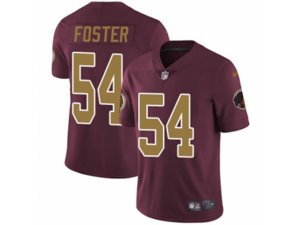 Youth Nike Washington Redskins #54 Mason Foster Vapor Untouchable Limited Burgundy Red Gold Number Alternate 80TH Anniversary NFL Jersey