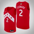 Raptors #2 Kawhi Leonard Red 2019 NBA Finals Nike Swingman Jersey
