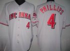 mlb cincinnati reds #4 phillips grey