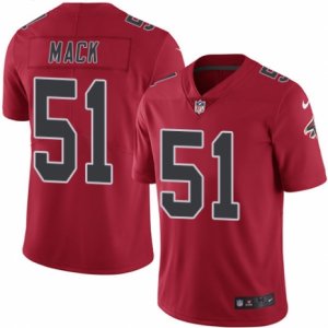 Mens Nike Atlanta Falcons #51 Alex Mack Limited Red Rush NFL Jersey