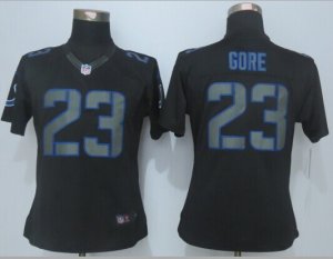 Womens Nike Indianapolis Colts #23 Gore Black Jerseys(Impact)