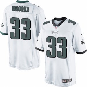 Mens Nike Philadelphia Eagles #33 Ron Brooks Limited White NFL Jersey