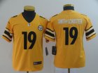 Nike Steelers #19 JuJu Smith-Schuster Gold Youth Inverted Legend Limited Jersey