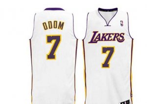 nba los angeles Lakers #7 odom white[2011 revolution 30]