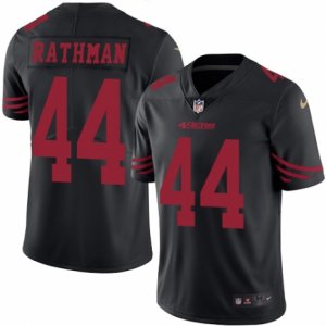 Mens Nike San Francisco 49ers #44 Tom Rathman Limited Black Rush NFL Jersey