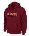 Cleveland Browns Authentic font Pullover Hoodie Red