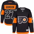 Mens Reebok Philadelphia Flyers #27 Boyd Gordon Authentic Black 2017 Stadium Series NHL Jersey
