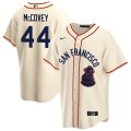 Giants #44 Willie McCovey Cream Nike 1946 Throwback Jersey