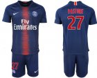 2018-19 Paris Saint-Germain 27 PASTORE Home Soccer Jersey