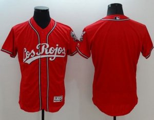 Baltimore Orioles Blank Red Flexbase Authentic Collection Los Rojos Stitched Baseball Jersey