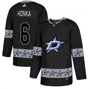 Stars #6 Julius Honka Black Team Logos Fashion Adidas Jersey