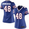 Women's Nike Buffalo Bills #48 Glenn Gronkowski Limited Royal Blue Team Color NFL Jersey