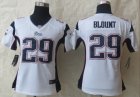 Women Nike New England Patriots #29 Blount white Jerseys