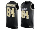Mens Nike New Orleans Saints #84 Michael Hoomanawanui Limited Black Player Name & Number Tank Top NFL Jersey