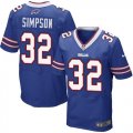 Nike Buffalo Bills #32 O. J. Simpson Royal Blue Team Color Men Stitched NFL New Elite Jersey