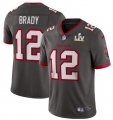 Nike Buccaneers #12 Tom Brady Gray 2021 Super Bowl LV Vapor Untouchable Limited