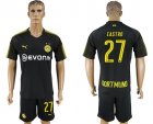 2017-18 Dortmund 27 CASTRO Away Soccer Jersey