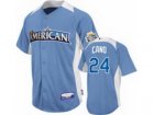 2012 MLB ALL STAR American League Robinson Cano Jersey #24 Coastal Blue
