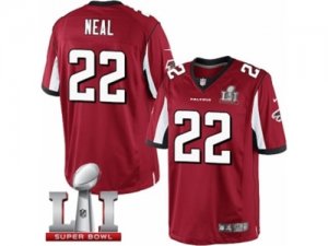 Youth Nike Atlanta Falcons #22 Keanu Neal Limited Red Team Color Super Bowl LI 51 NFL Jersey