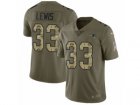 Men Nike New England Patriots #33 Dion Lewis Limited Olive Camo 2017 Salute to Service NFL Jersey