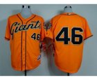 MLB san francisco giants #46 casilla orange jerseys