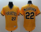 Pittsburgh Pirates #22 Andrew McCutchen Gold Flexbase Authentic Collection Cooperstown Stitched Baseball Jersey
