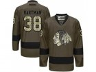 Chicago Blackhawks #38 Ryan Hartman Green Salute to Service Stitched NHL Jersey
