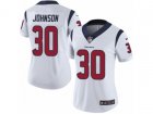 Women Nike Houston Texans #30 Kevin Johnson Vapor Untouchable Limited White NFL Jersey