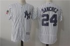 Yankees #24 Gary Sanchez White 2017 Stars & Stripes Flexbase Jersey