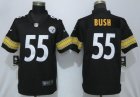 Nike Steelers #55 Devin Bush Black 2019 NFL Draft First Round Pick Vapor Untouchable
