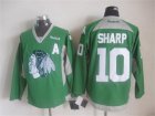 NHL Chicago Blackhawks #10 Patrick Sharp Training green jerseys