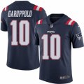 Youth Nike New England Patriots #10 Jimmy Garoppolo Limited Navy Blue Rush NFL Jersey