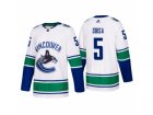 Mens adidas Vancouver Canucks #5 Luca Sbisa 2017-2018 Season Away Jersey