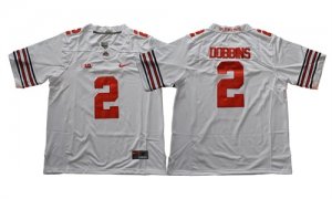 Ohio State Buckeyes #2 J.K. Dobbins White College Football Jersey