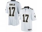 Mens Nike New Orleans Saints #17 Ted Ginn Jr Limited White NFL Jersey