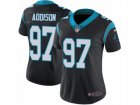 Women Nike Carolina Panthers #97 Mario Addison Vapor Untouchable Limited Black Team Color NFL Jersey