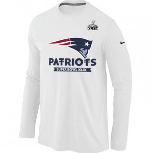 2015 Super Bowl XLIX Nike New England Patriots Long Sleeve T-Shirt White