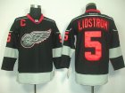 nhl deroit red wings #5 lidstrom black(C)