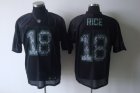 nfl Baltimore Ravens #18 rice black[united sideline]