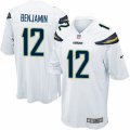 Mens Nike San Diego Chargers #12 Travis Benjamin Game White NFL Jersey