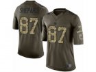 Mens Nike New York Giants #87 Sterling Shepard Limited Green Salute to Service NFL Jersey
